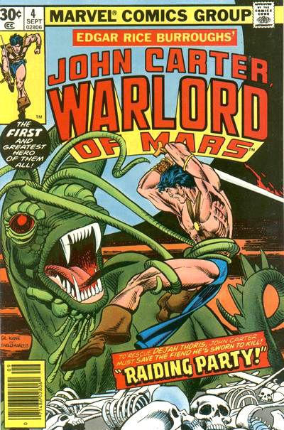 John Carter Warlord of Mars 1977 #4 30¢ - 3.5 - $3.75