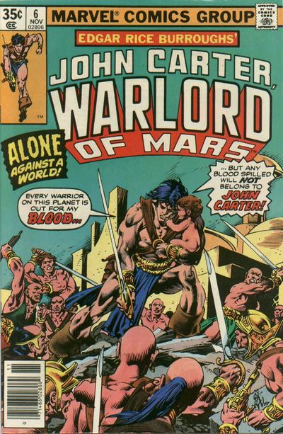John Carter Warlord of Mars 1977 #6 - 5.0 - $5.00