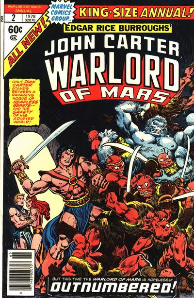 John Carter Warlord of Mars Annual 1977 #2 - 5.0 - $3.50