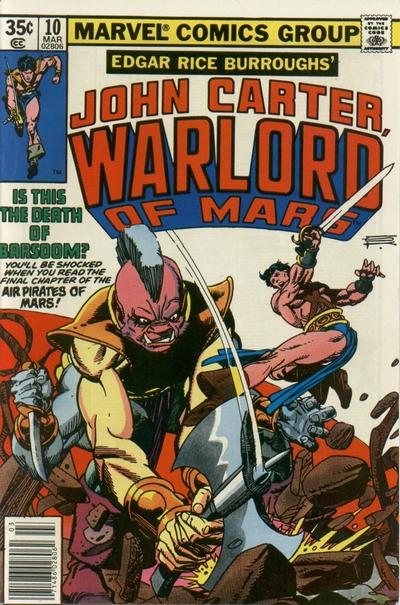 John Carter Warlord of Mars 1977 #10 - 4.0 - $4.00