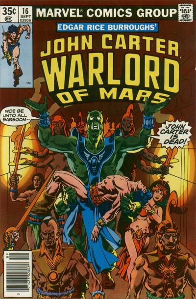 John Carter Warlord of Mars 1977 #16 - back issue - $3.00