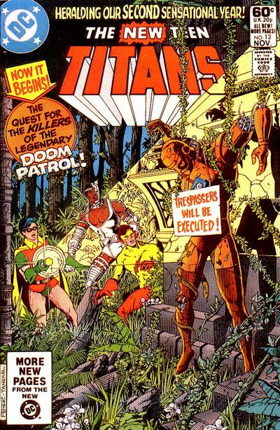 The New Teen Titans 1980 #13 Direct ed. - back issue - $2.25