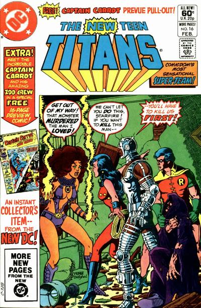 The New Teen Titans 1980 #16 Direct ed. - back issue - $3.00