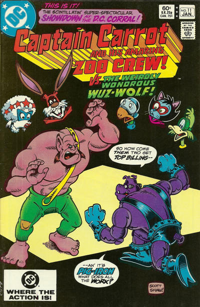 Captain Carrot and His Amazing Zoo Crew! 1982 #11 Direct ed. - back issue - $2.00