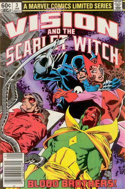 The Vision and the Scarlet Witch 1982 #3 Newsstand ed. - back issue - $2.25