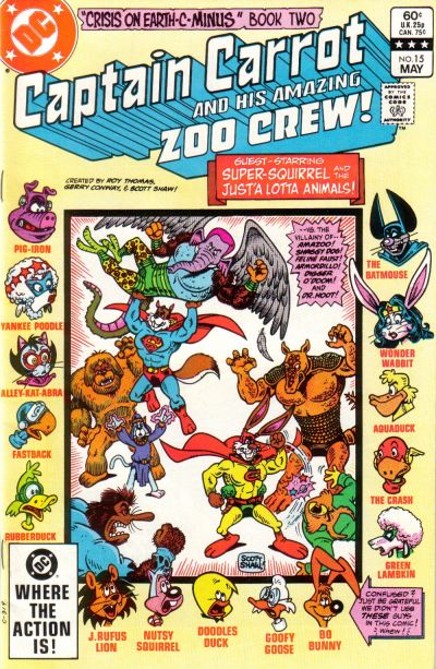 Captain Carrot and His Amazing Zoo Crew! 1982 #15 Direct ed. - back issue - $1.75