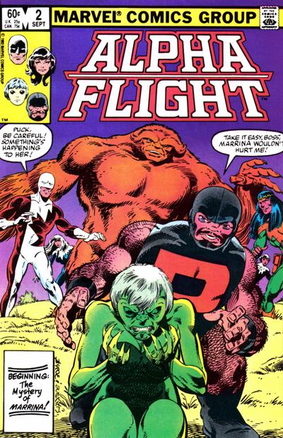 Alpha Flight 1983 #2 Direct ed. - back issue - $2.75