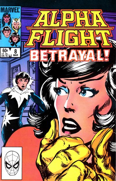 Alpha Flight 1983 #8 Direct ed. - back issue - $4.25