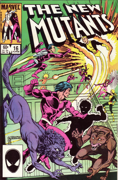 The New Mutants 1983 #16 Direct ed. - 7.5 - $13.00