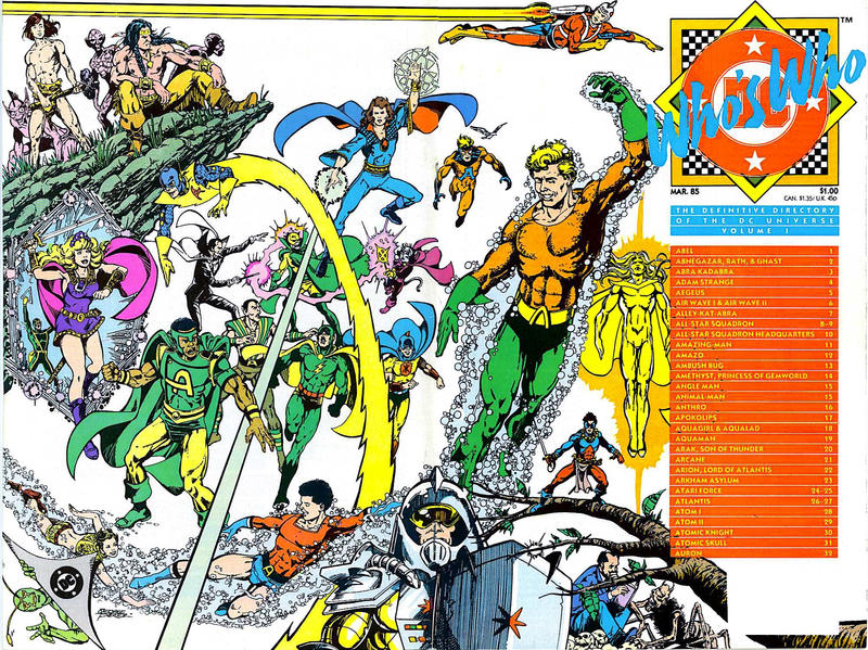 Who's Who: The Definitive Directory of the DC Universe 1985 #1 Direct ed. - back issue - $2.00