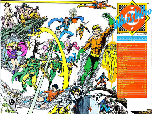 Who's Who: The Definitive Directory of the DC Universe 1985 #1 Direct ed. - back issue - $2.00