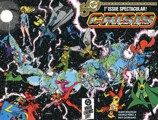 Crisis on Infinite Earths 1985 #1 Direct ed. - 7.5 - $15.00