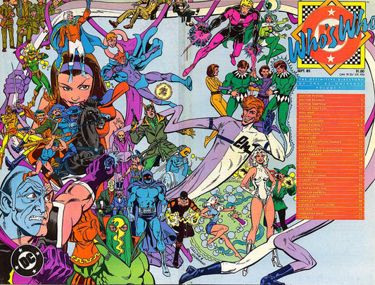 Who's Who: The Definitive Directory of the DC Universe 1985 #7 Direct ed. - back issue - $2.00