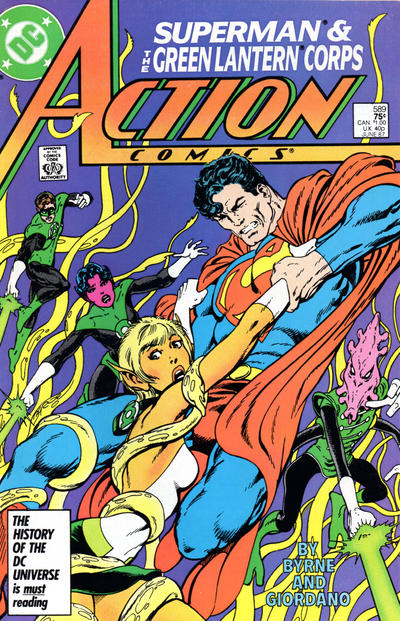 Action Comics 1938 #589 Direct ed. - back issue - $5.00