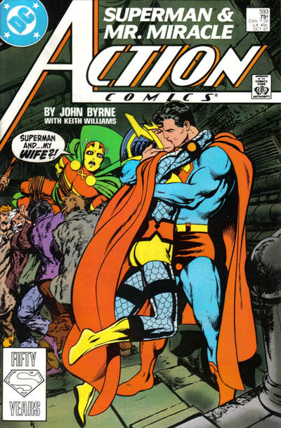 Action Comics 1938 #593 Direct ed. - back issue - $5.00
