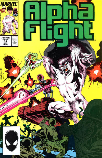 Alpha Flight 1983 #51 Direct ed. - 7.0 - $9.50