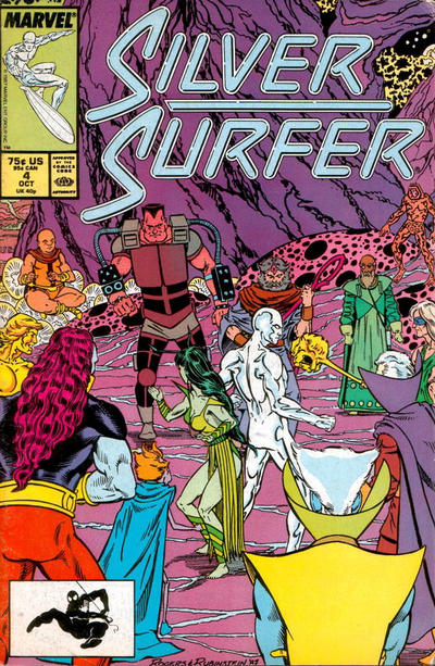 Silver Surfer 1987 #4 Direct ed. - back issue - $1.25