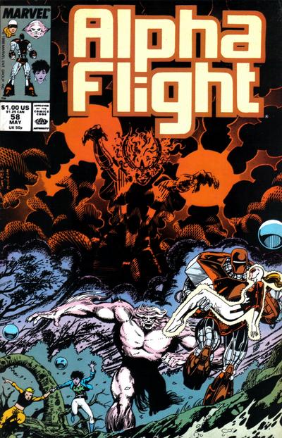 Alpha Flight 1983 #58 - back issue - $4.00