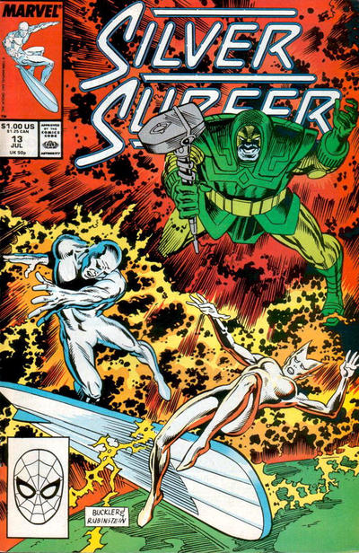 Silver Surfer 1987 #13 Direct ed. - back issue - $3.75