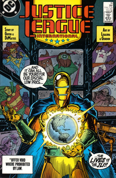 Justice League International 1987 #15 Direct ed. - back issue - $3.75