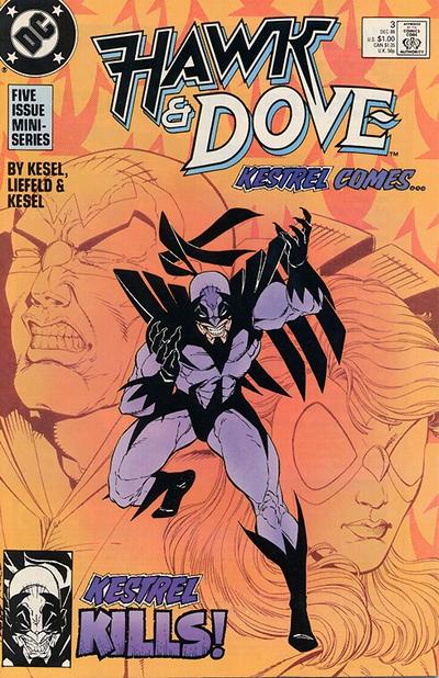 Hawk and Dove 1988 #3 Direct ed. - back issue - $3.50