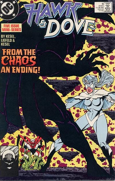 Hawk and Dove 1988 #5 Direct ed. - back issue - $3.75
