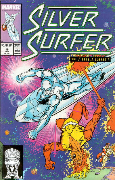 Silver Surfer 1987 #19 Direct ed. - back issue - $5.00