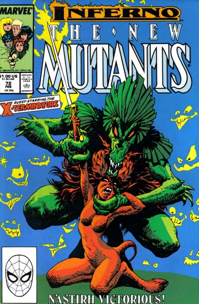 The New Mutants 1983 #72 Direct ed. - back issue - $4.75