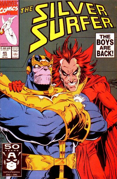 Silver Surfer 1987 #45 Direct ed. - 8.0 - $9.00