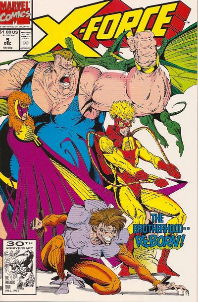 X-Force 1991 #5 Direct ed. - back issue - $3.00