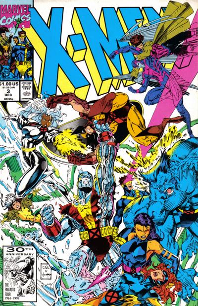X-Men 1991 #3 Direct ed. - back issue - $5.50