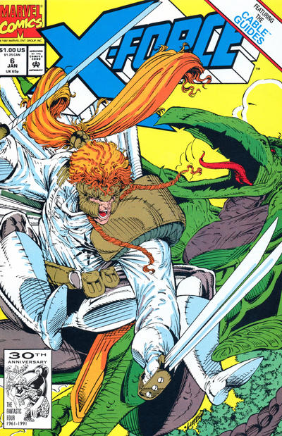 X-Force 1991 #6 Direct ed. - back issue - $5.00