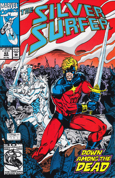 Silver Surfer 1987 #63 Direct ed. - back issue - $3.75