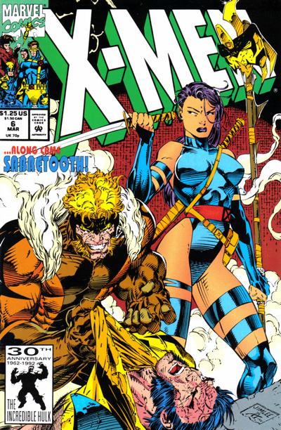 X-Men 1991 #6 Direct ed. - back issue - $3.25