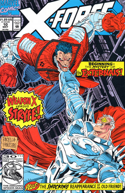 X-Force 1991 #10 Direct ed. - back issue - $5.00