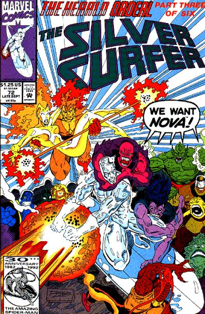 Silver Surfer 1987 #72 Direct ed. - back issue - $3.75
