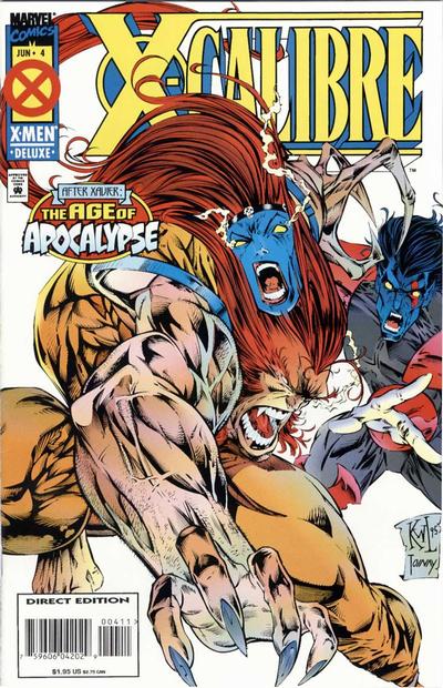 X-Calibre 1995 #4 Direct Edition - 9.0 - $4.25