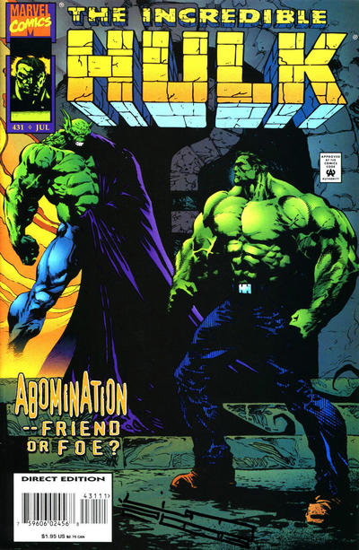 The Incredible Hulk 1968 #431 Direct Edition - back issue - $3.25