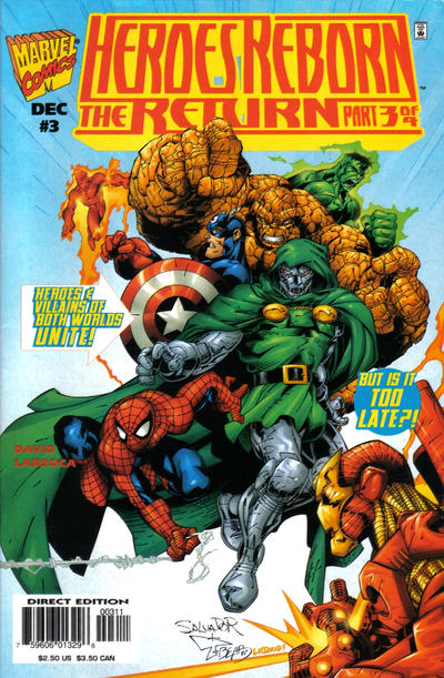 Heroes Reborn: The Return 1997 #3 Direct Edition - back issue - $2.50