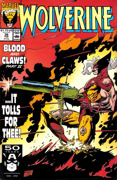 Wolverine 1988 #36 Direct ed. - 5.0 - $2.50