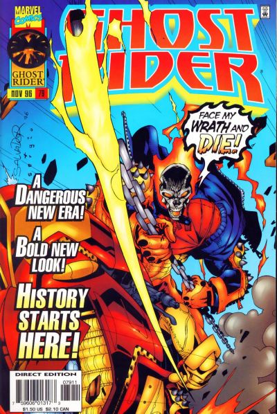 Ghost Rider 1990 #79 Direct Edition - back issue - $4.25