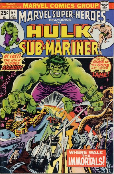 Marvel Super-Heroes 1967 #55 25¢ - back issue - $5.00