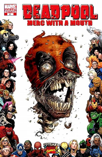 Deadpool: Merc with a Mouth 2009 #2 Marvel 70th Anniversary Border - 9.0 - $18.00