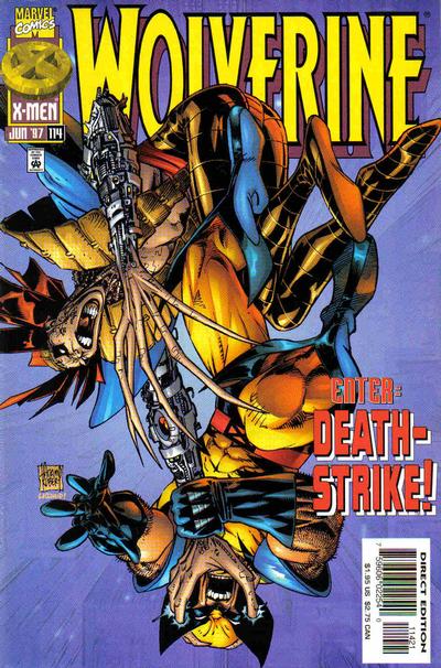 Wolverine 1988 #114 Direct Edition - 50/50 - Purple Background - back issue - $3.75