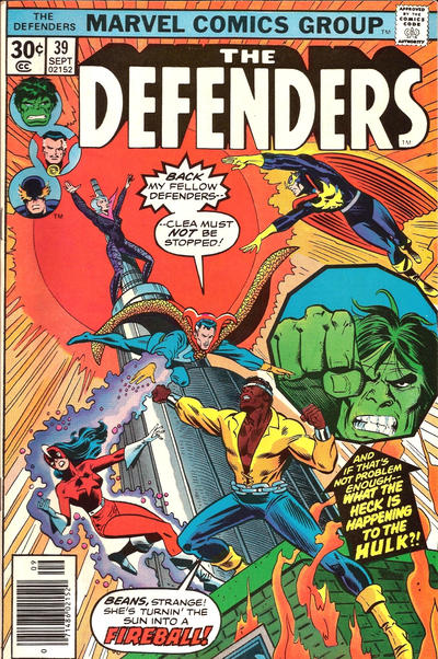 The Defenders 1972 #39 Regular Edition - 2.0 - $1.25
