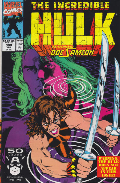 The Incredible Hulk 1968 #380 Direct ed. - back issue - $4.50