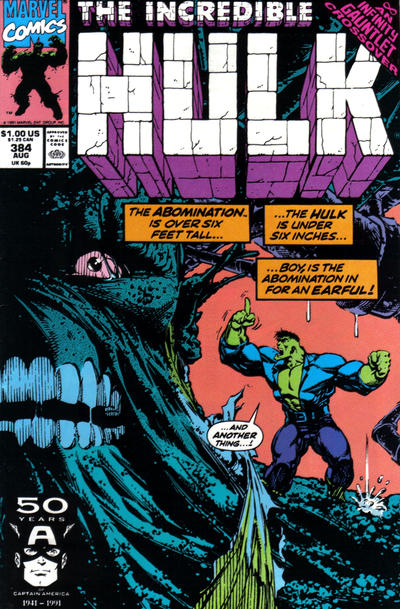 The Incredible Hulk 1968 #384 Direct ed. - back issue - $5.00