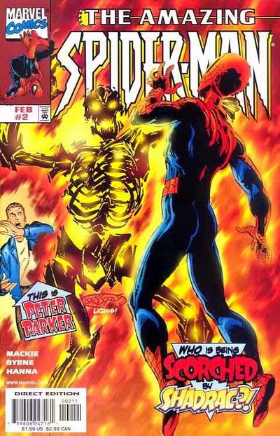 The Amazing Spider-Man 1999 #2 Direct Edition - 50/50 - John Byrne Cover - 7.5 - $5.50