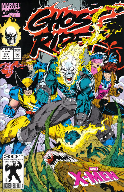 Ghost Rider 1990 #27 Direct ed. - back issue - $4.50